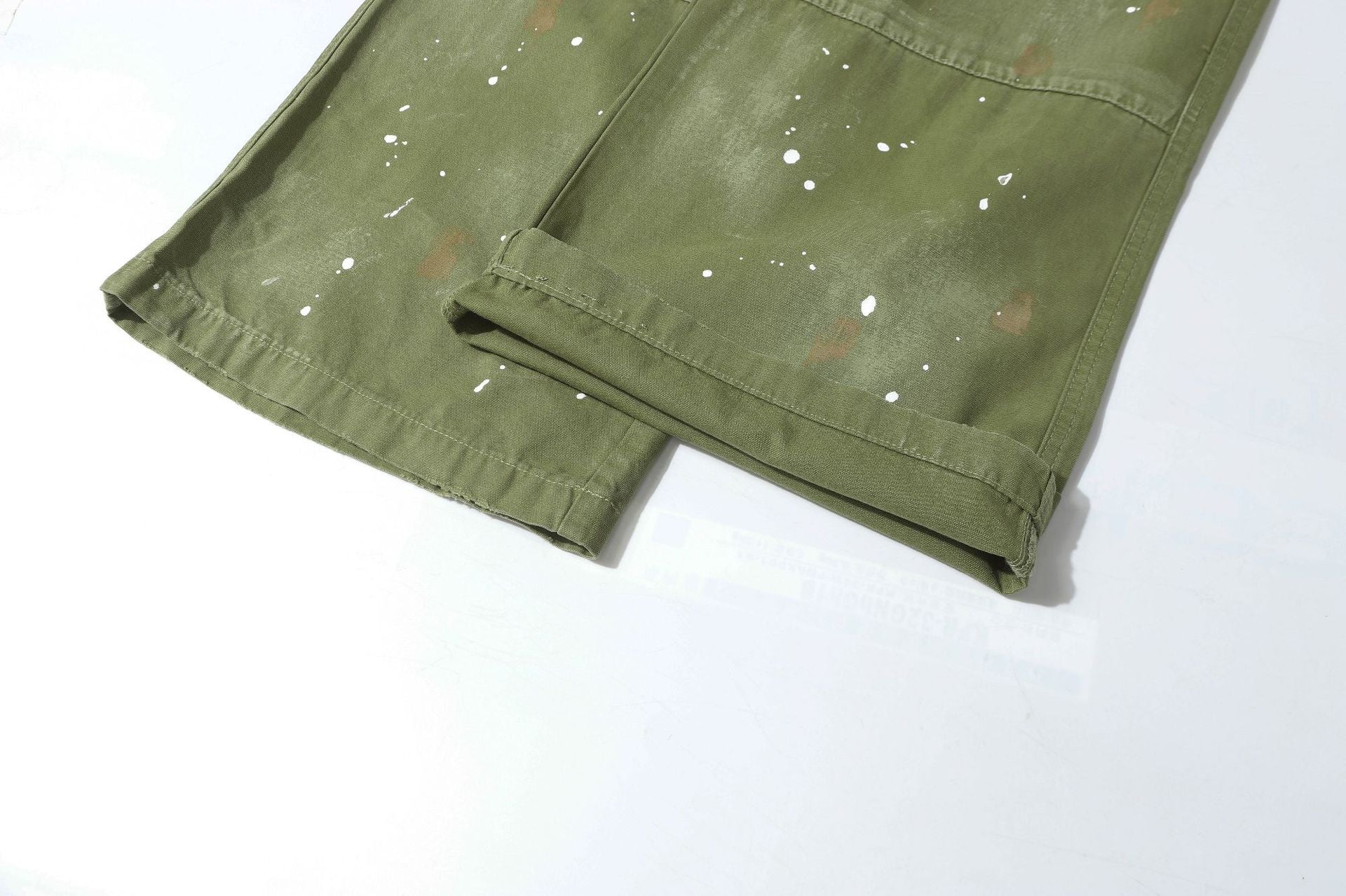 Damage Paint Splatter Multi Pocket Cargo Pants
