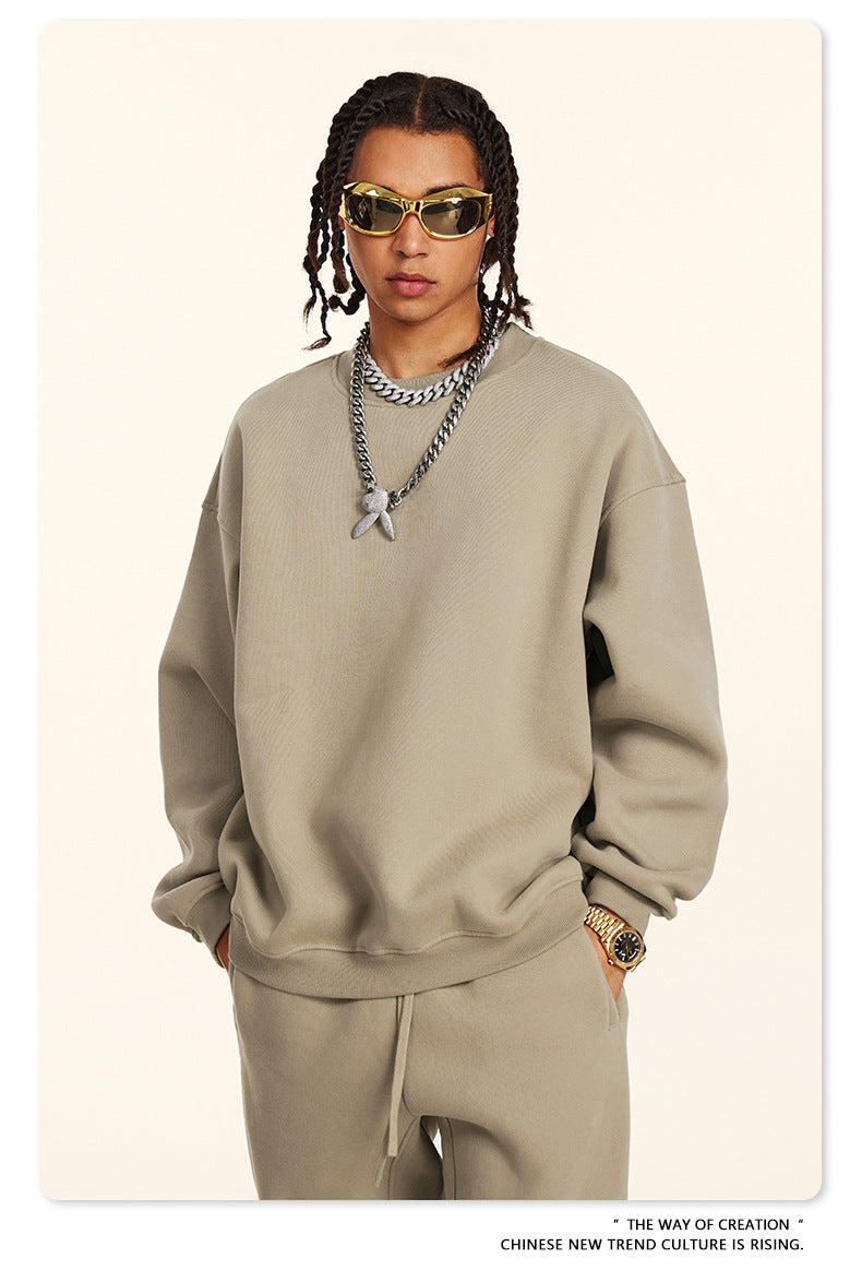 Fleece Lining Oversize Sweatshirt