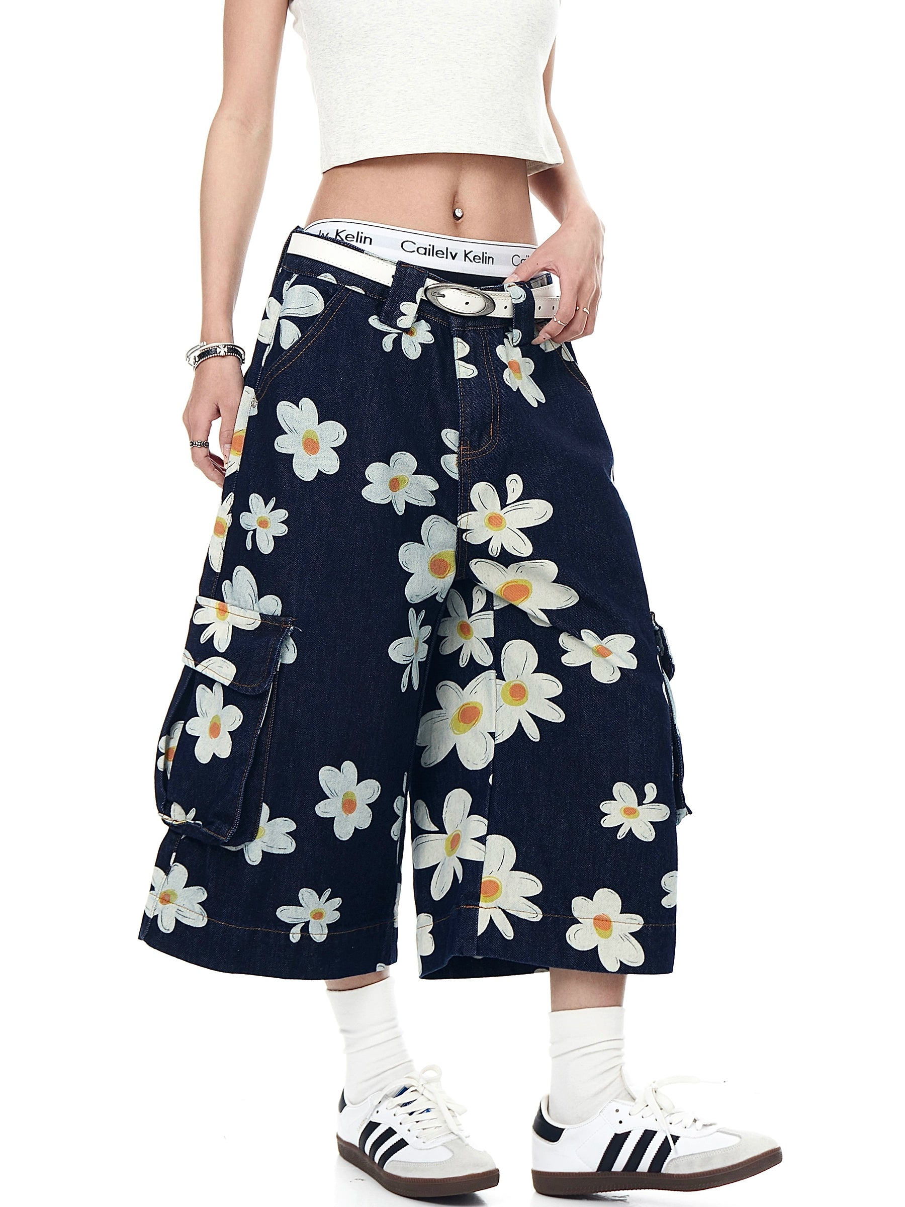 Vintage Daisy Floral Jorts - MADXMARX