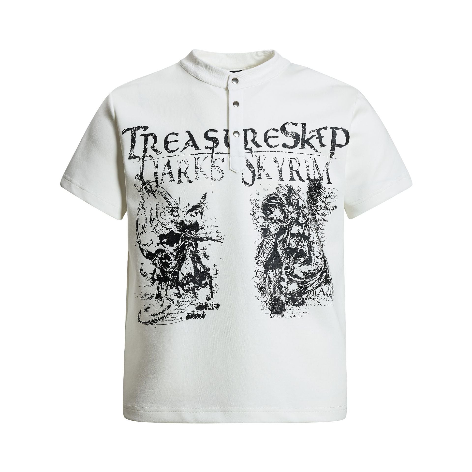 Air Layer Button Art Print Short Sleeve T-Shirt