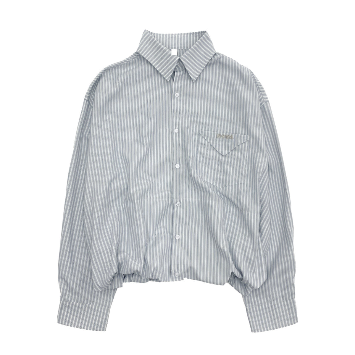Stripe Oversize Long Sleeve Shirt