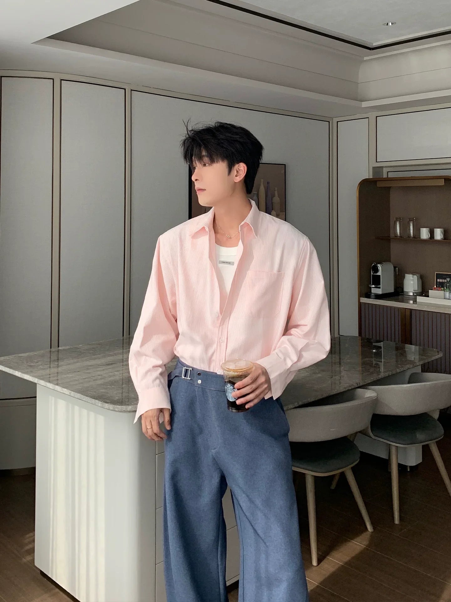 Striped Cleanfit Long Sleeve Shirt
