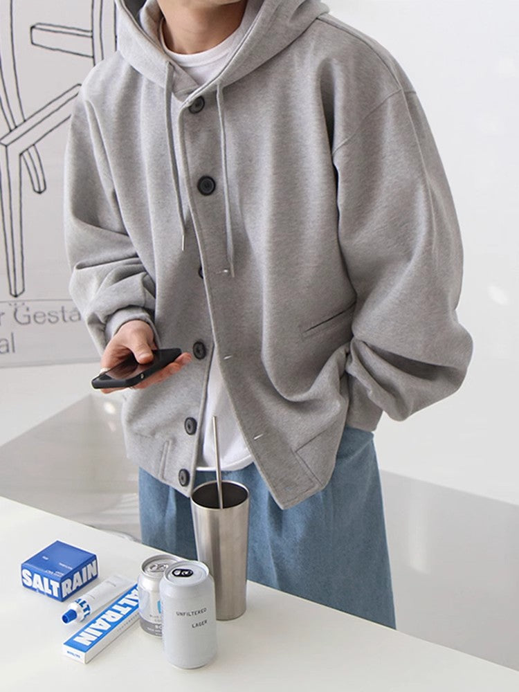 Button Hoodie
