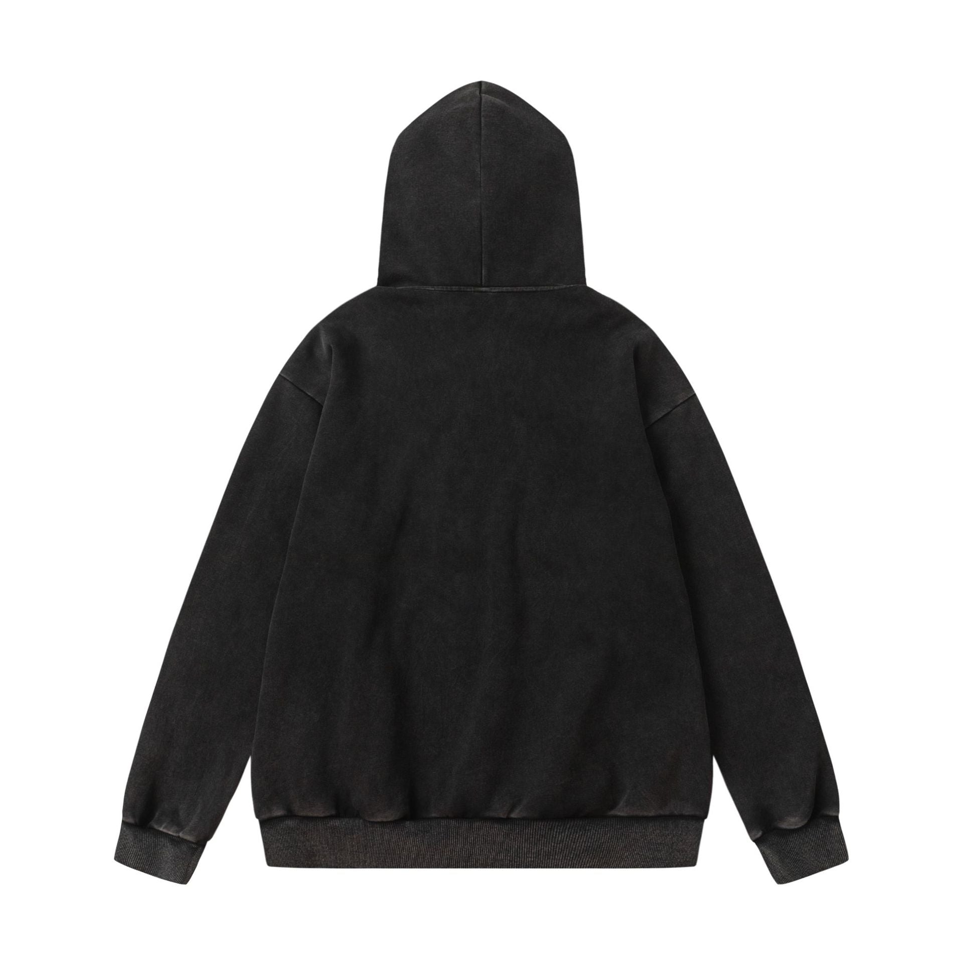 Washed Letter Print Hoodie