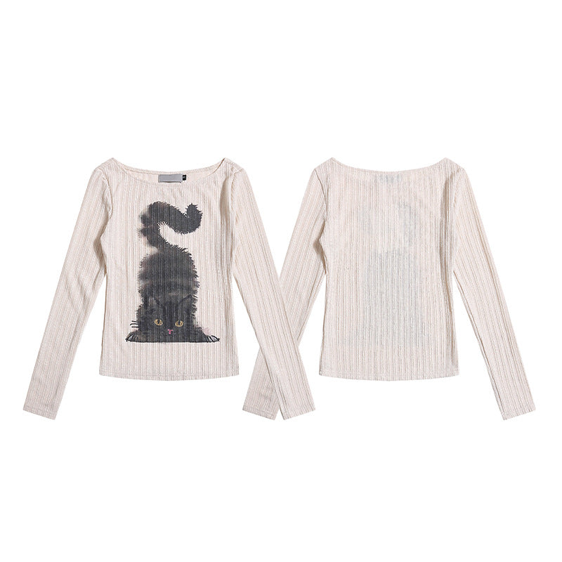 T-shirt d'été à manches longues pour filles épicées et amincissantes