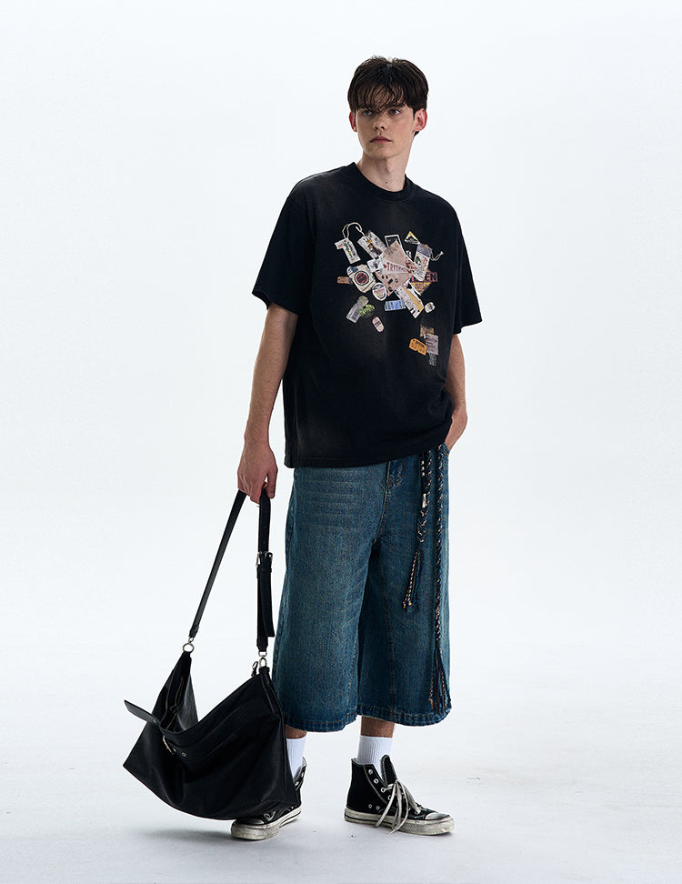 Vintage Fun Print T-shirt