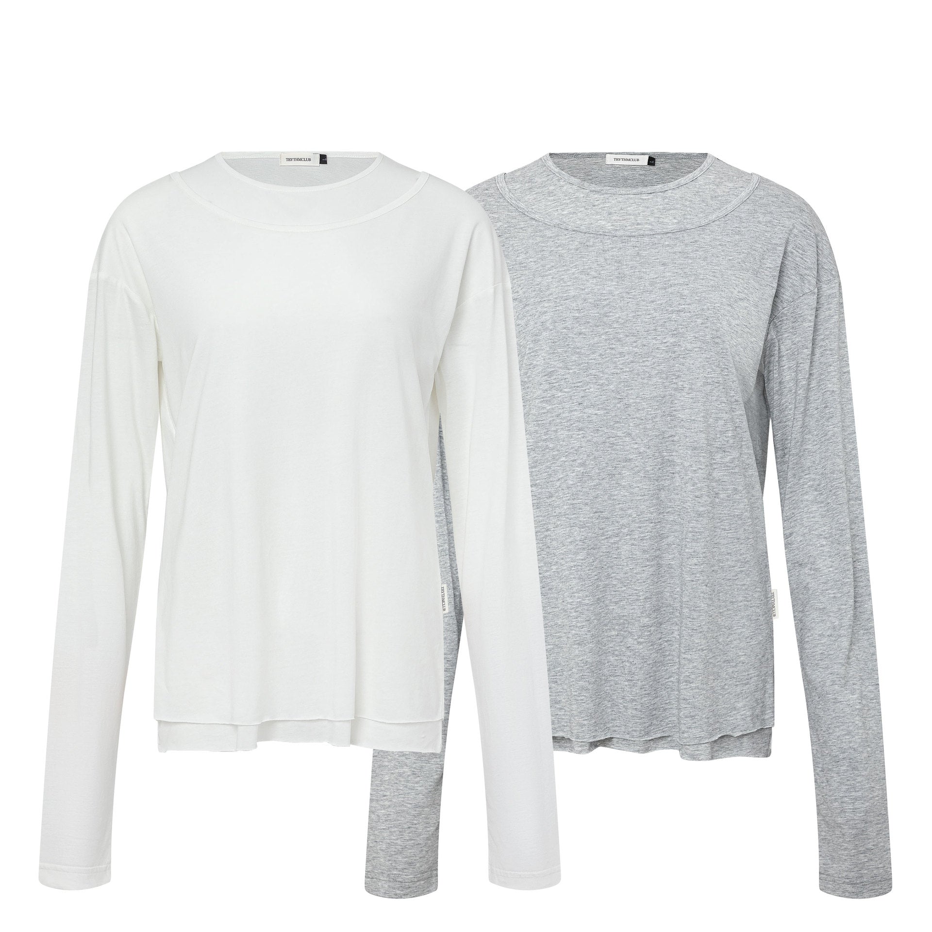 Deconstruction Pleats Long Sleeve T-Shirt