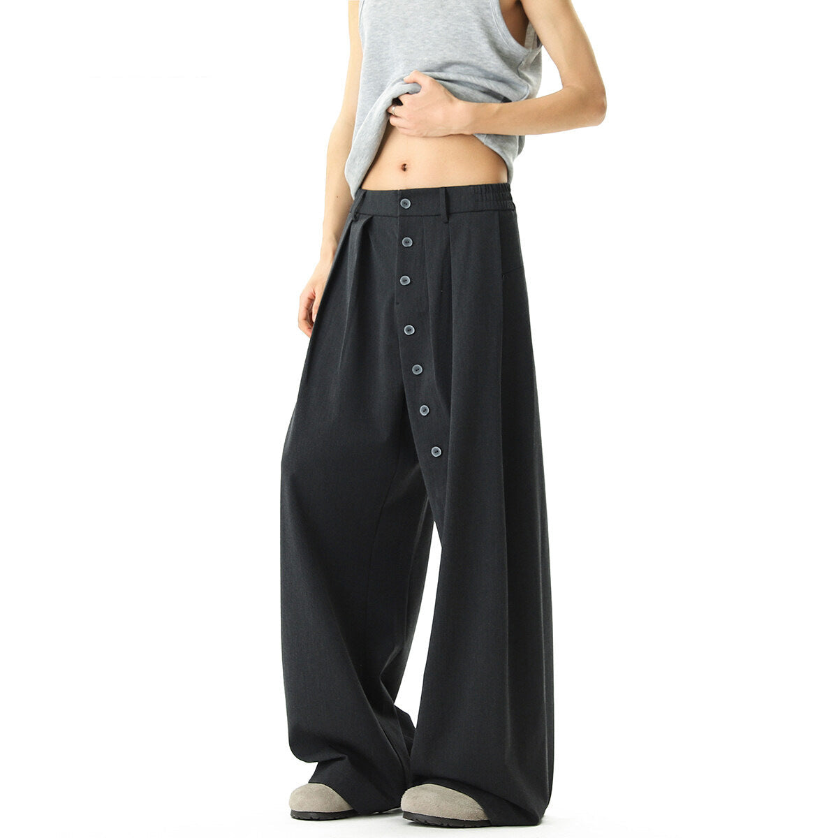 High Street Trendy Drape Yamamoto Pants