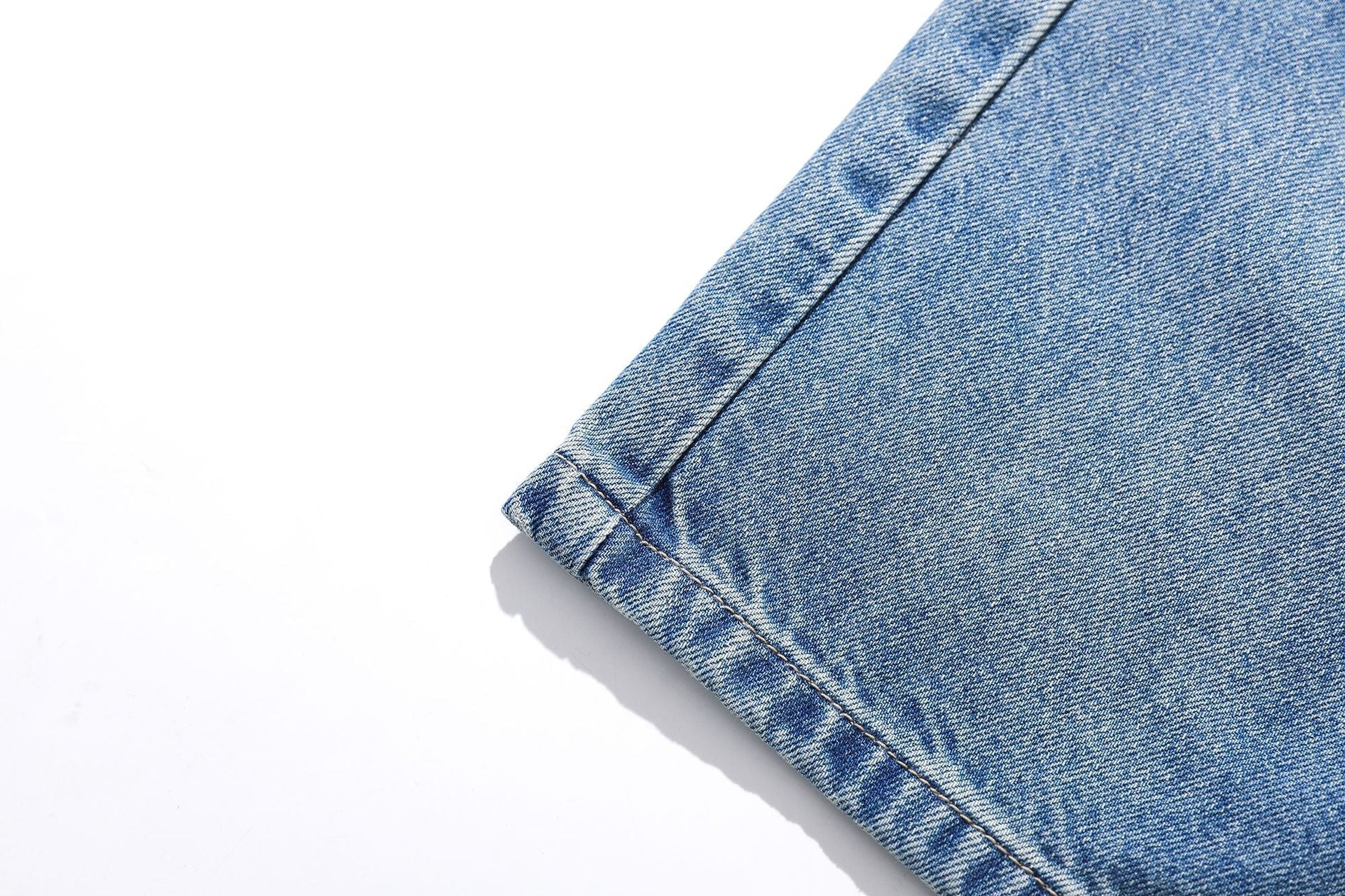 Dirty Washed Irregular Flare Denim Jeans