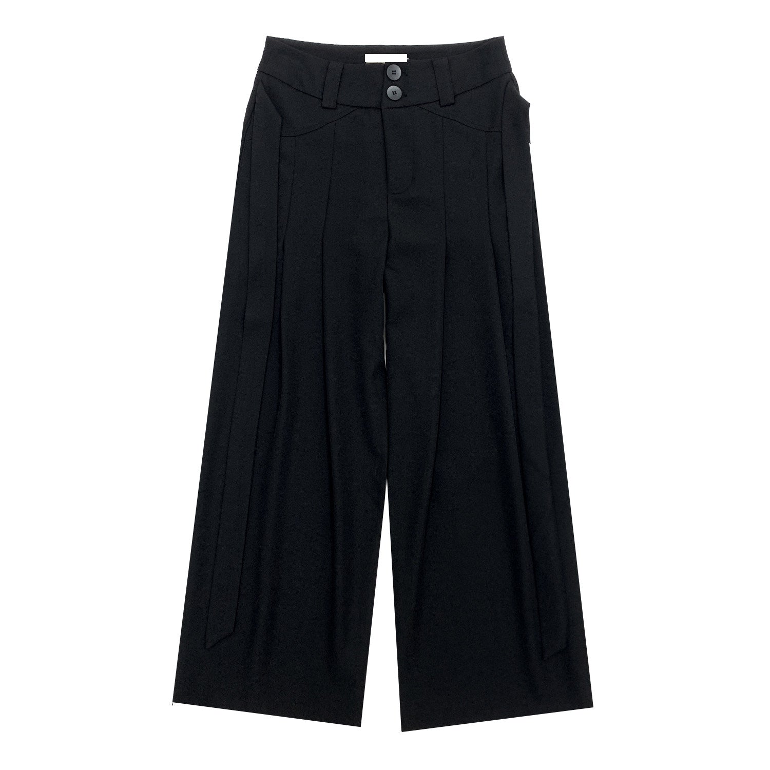 Wrap Tie Waist Tailored Jacket & Wide Leg Trousers Setup