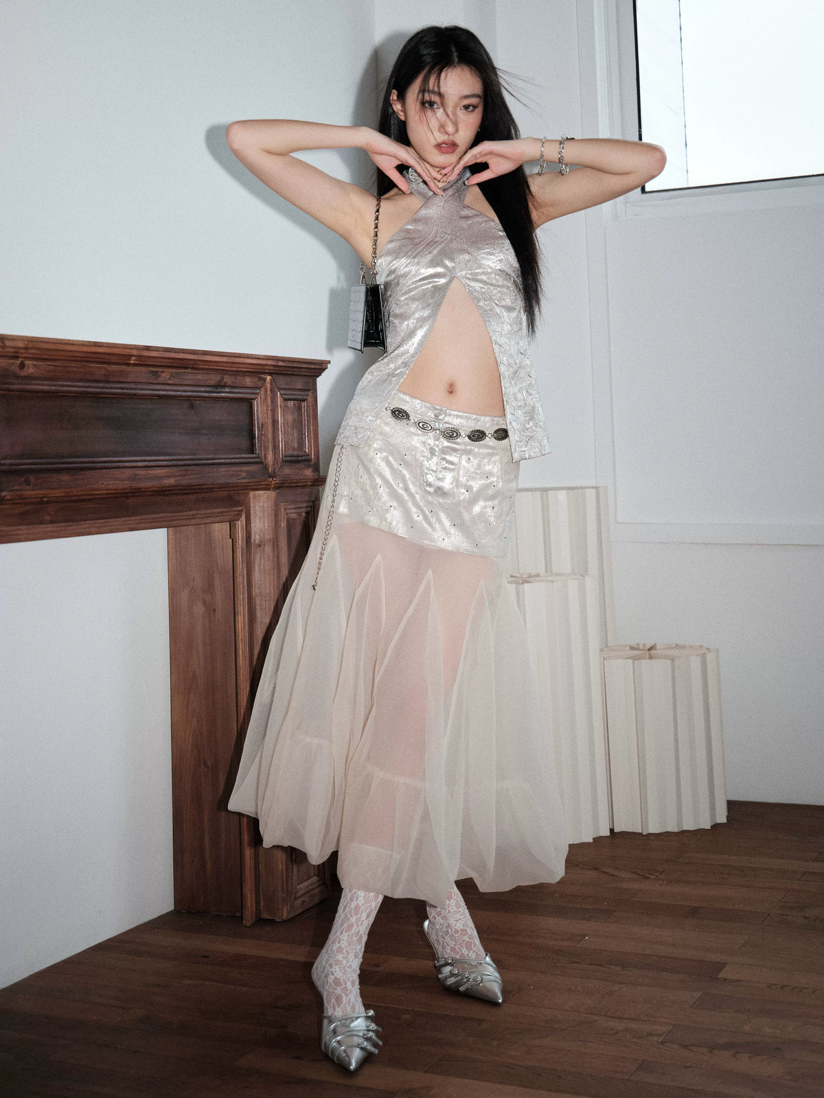 See-Through Low Waist Skirt