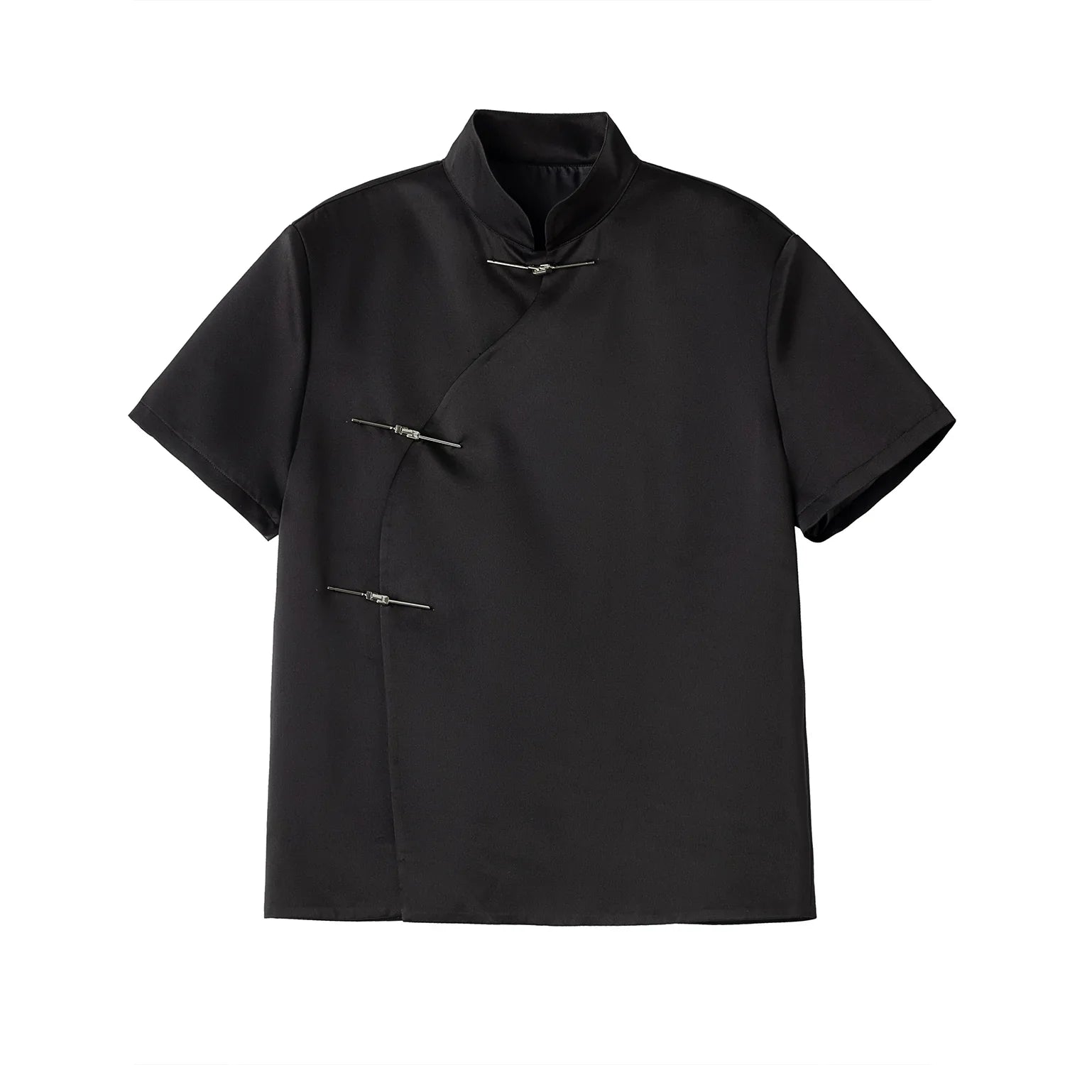 Oversize Chinese-Style Short Sleeve Shirt