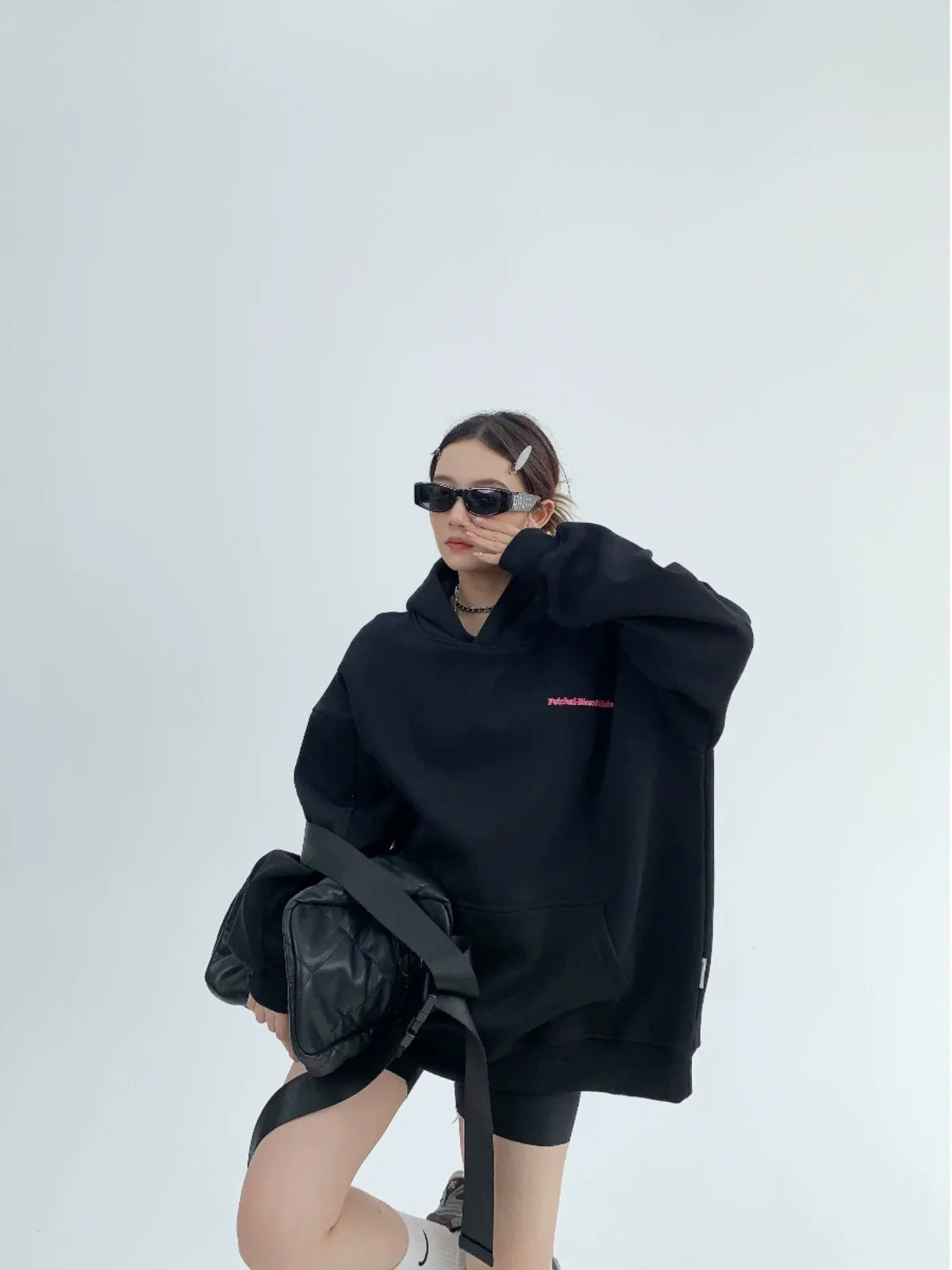 Sudadera con Capucha Oversize Estampada
