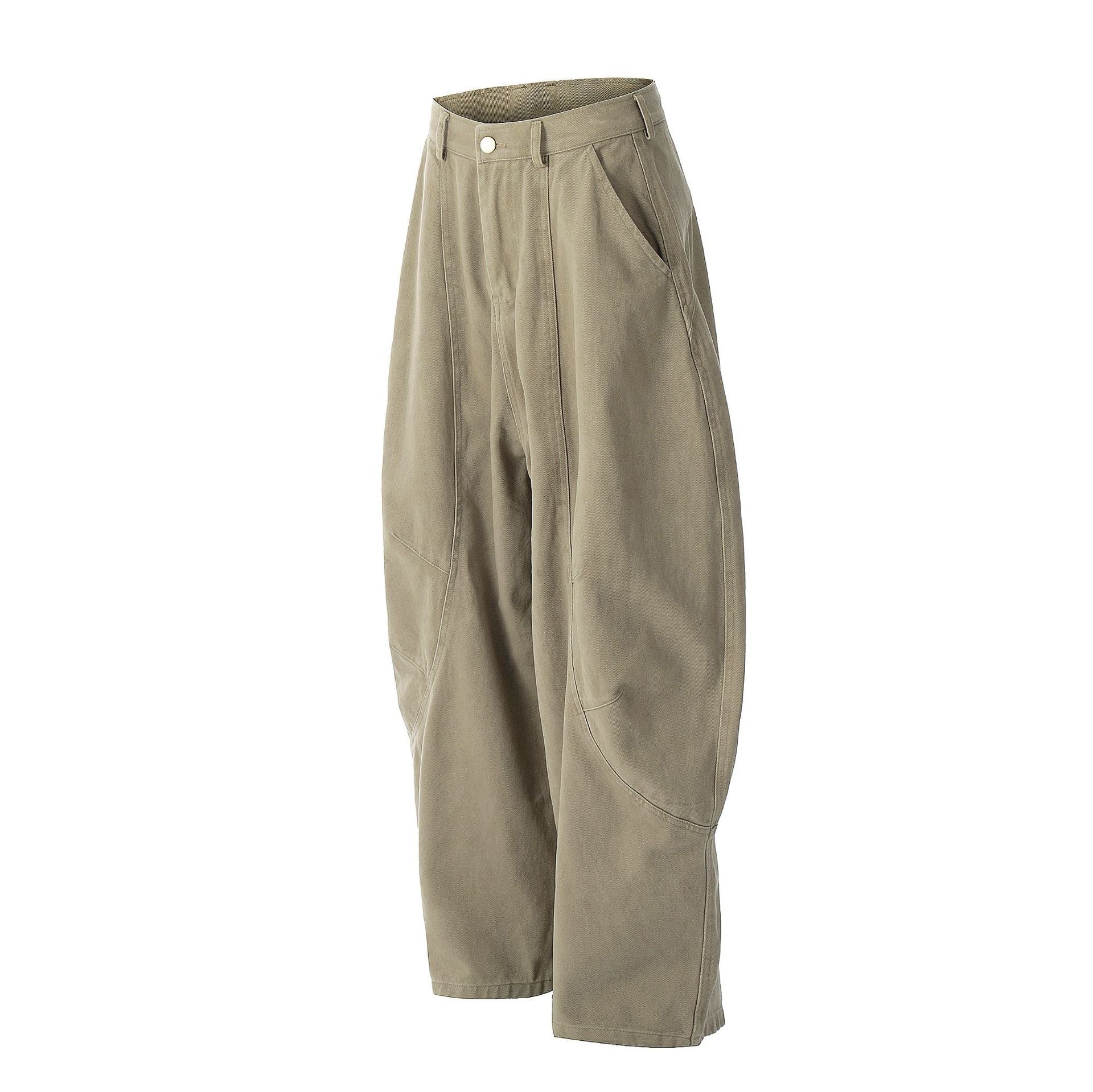 Wide Leg Curved Pants