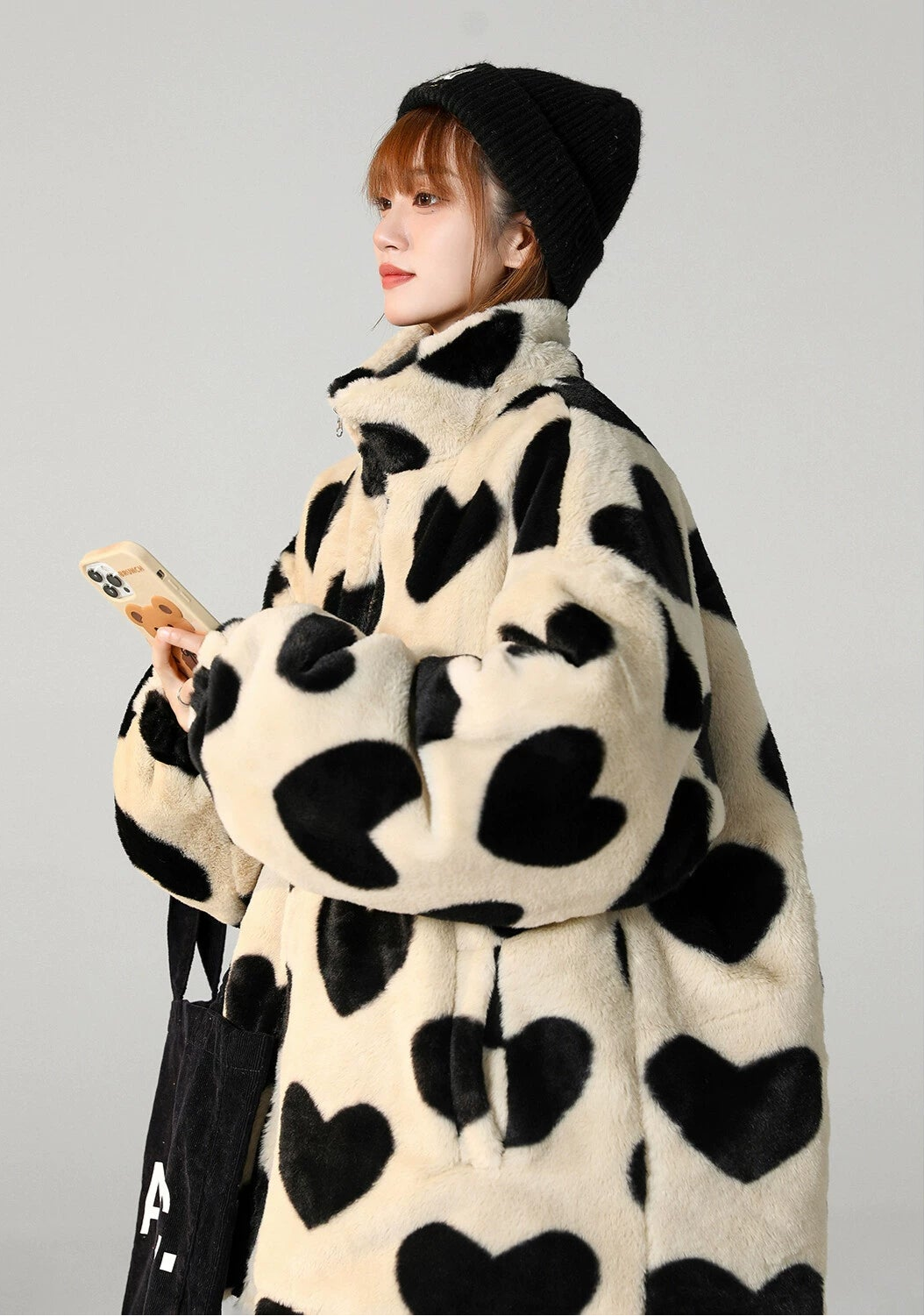 Chaqueta extragrande de piel Love Struck