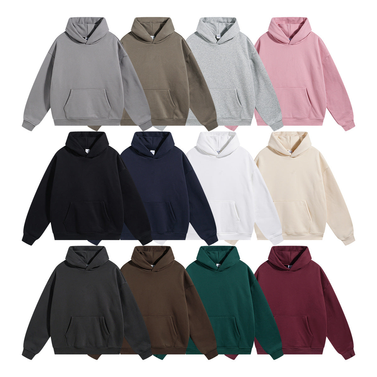 Oversize Plain Hoodie
