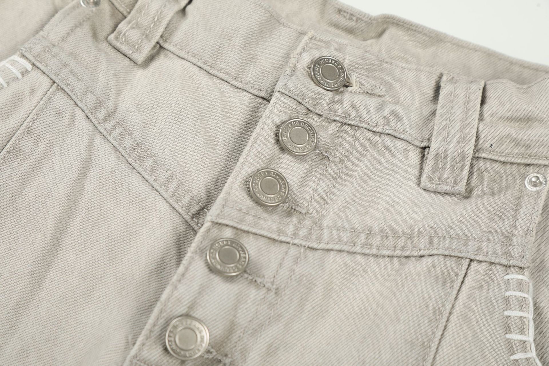 Panel Curved Wide Leg Cargo Pants
