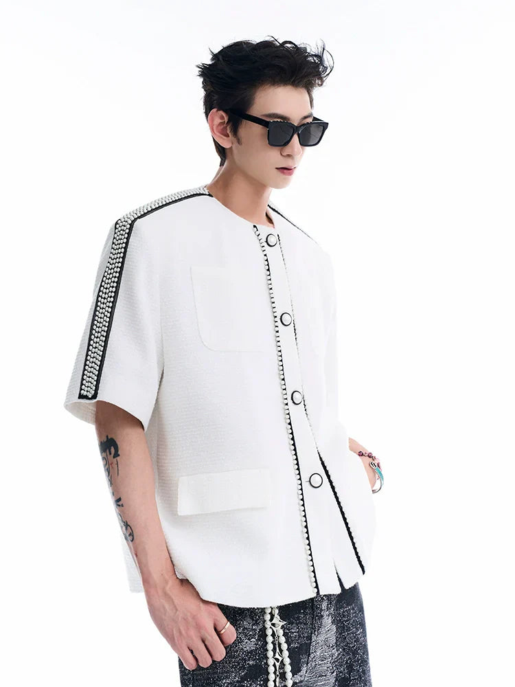 Pearl Design Short Sleeve Jacket