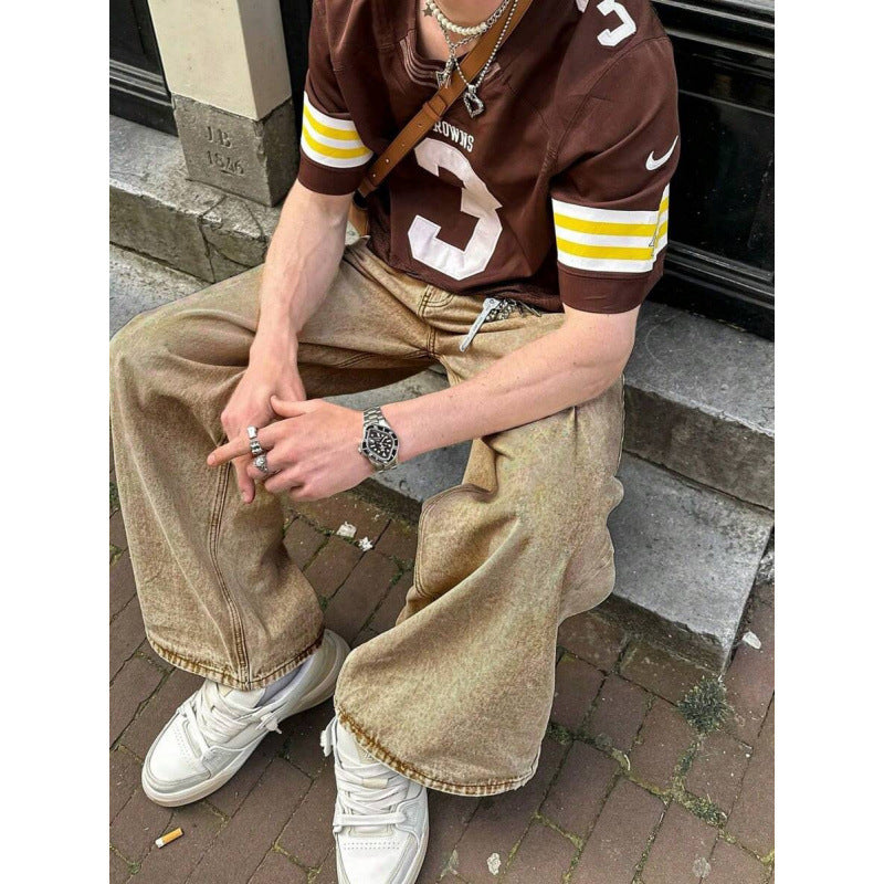 Denim Straight Loose Street Style Jeans