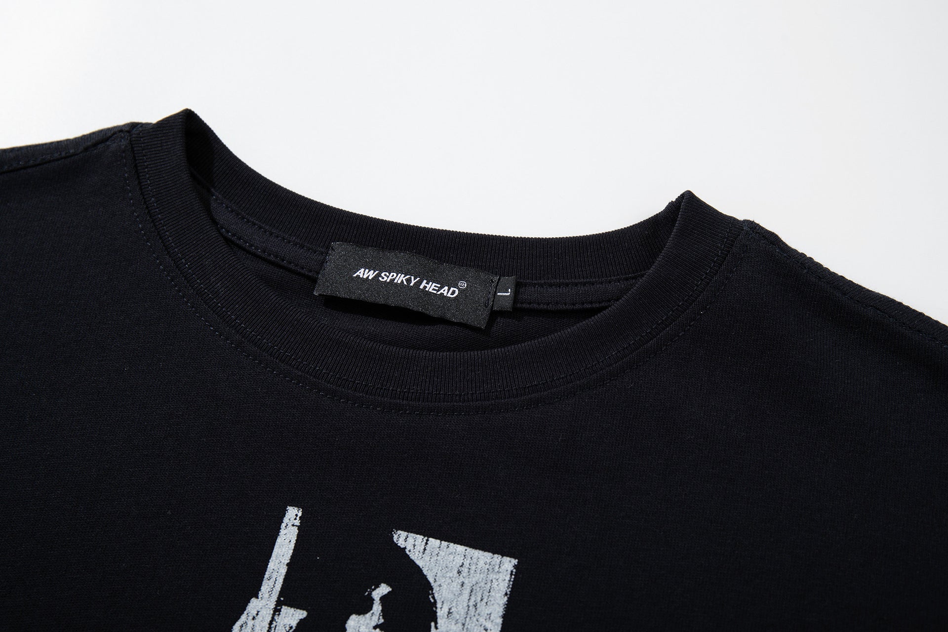 Portrait Letter Print Short Sleeve T-Shirt