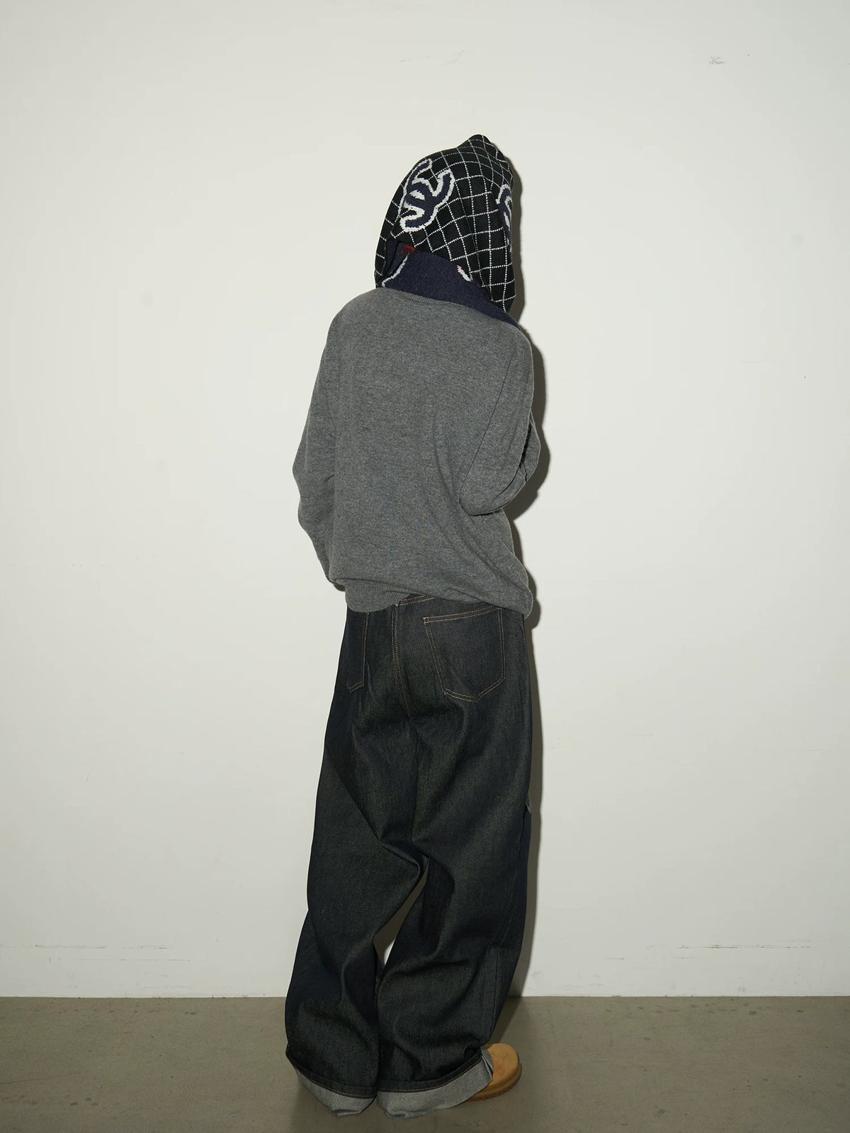 Bottle Neck Oversize Knit Sweater