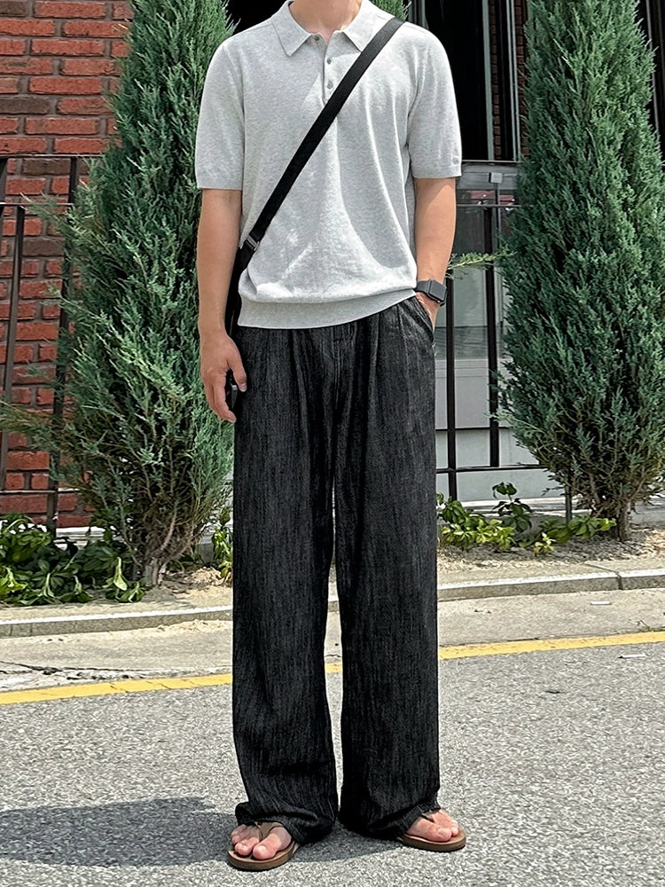 Knit Short Sleeve Polo Shirt