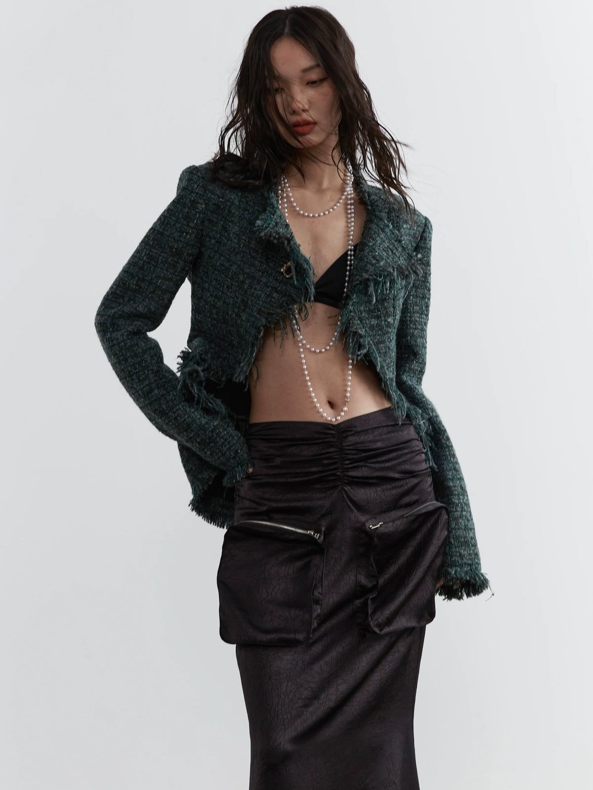 Hairy Damage Knit Jacket
