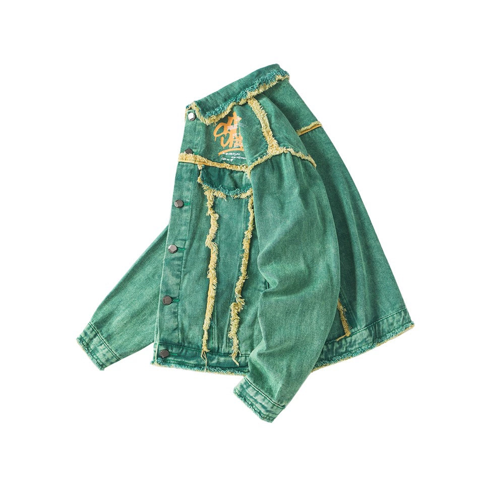 Overdyed Loose Denim Jacket