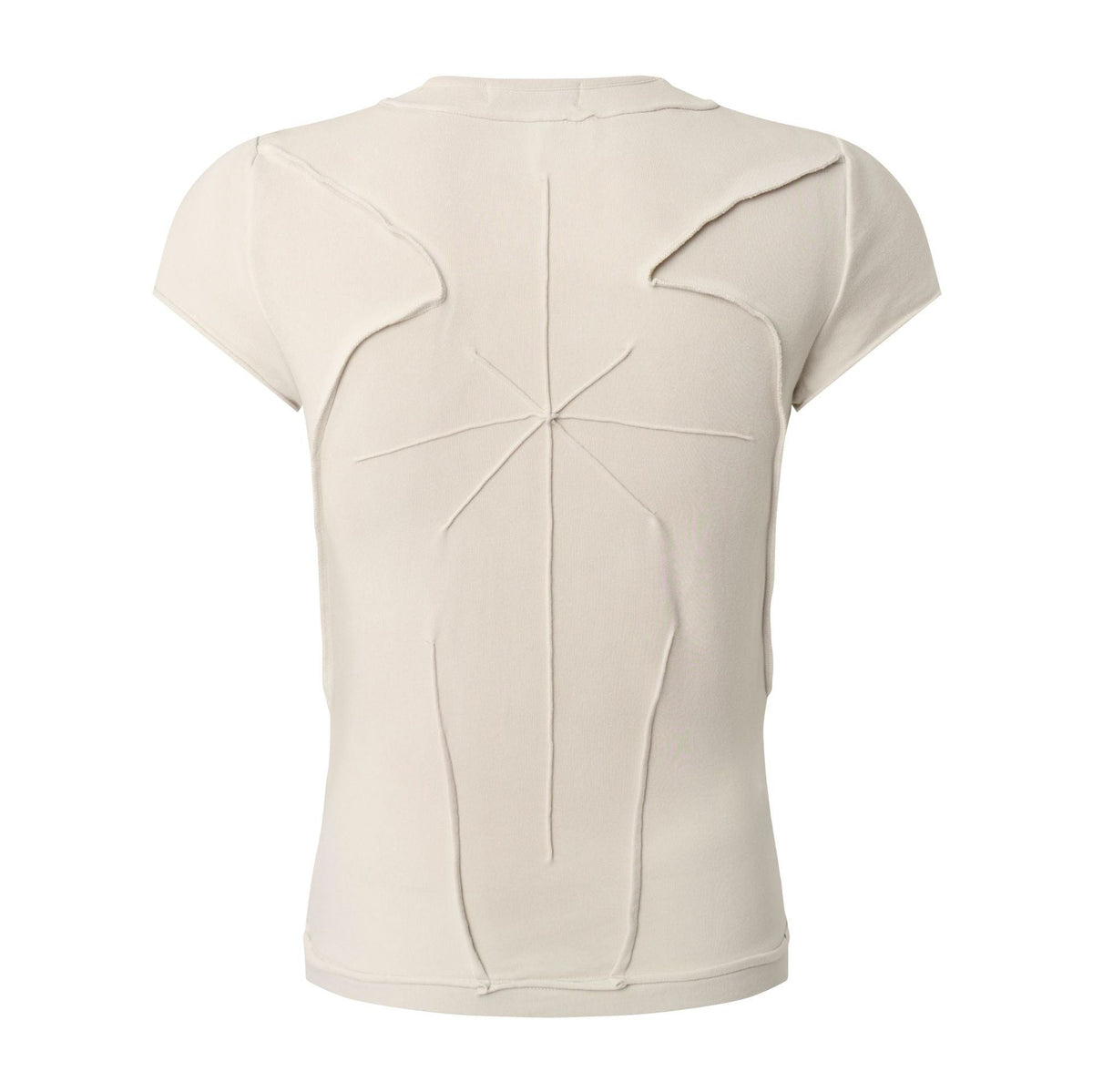 Washed Deconstruction Layered Short Sleeve T-Shirt