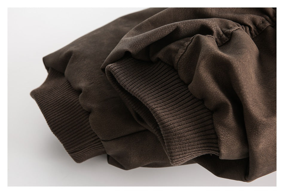 Chaqueta de vuelo unisex vintage de dos piezas con capucha
