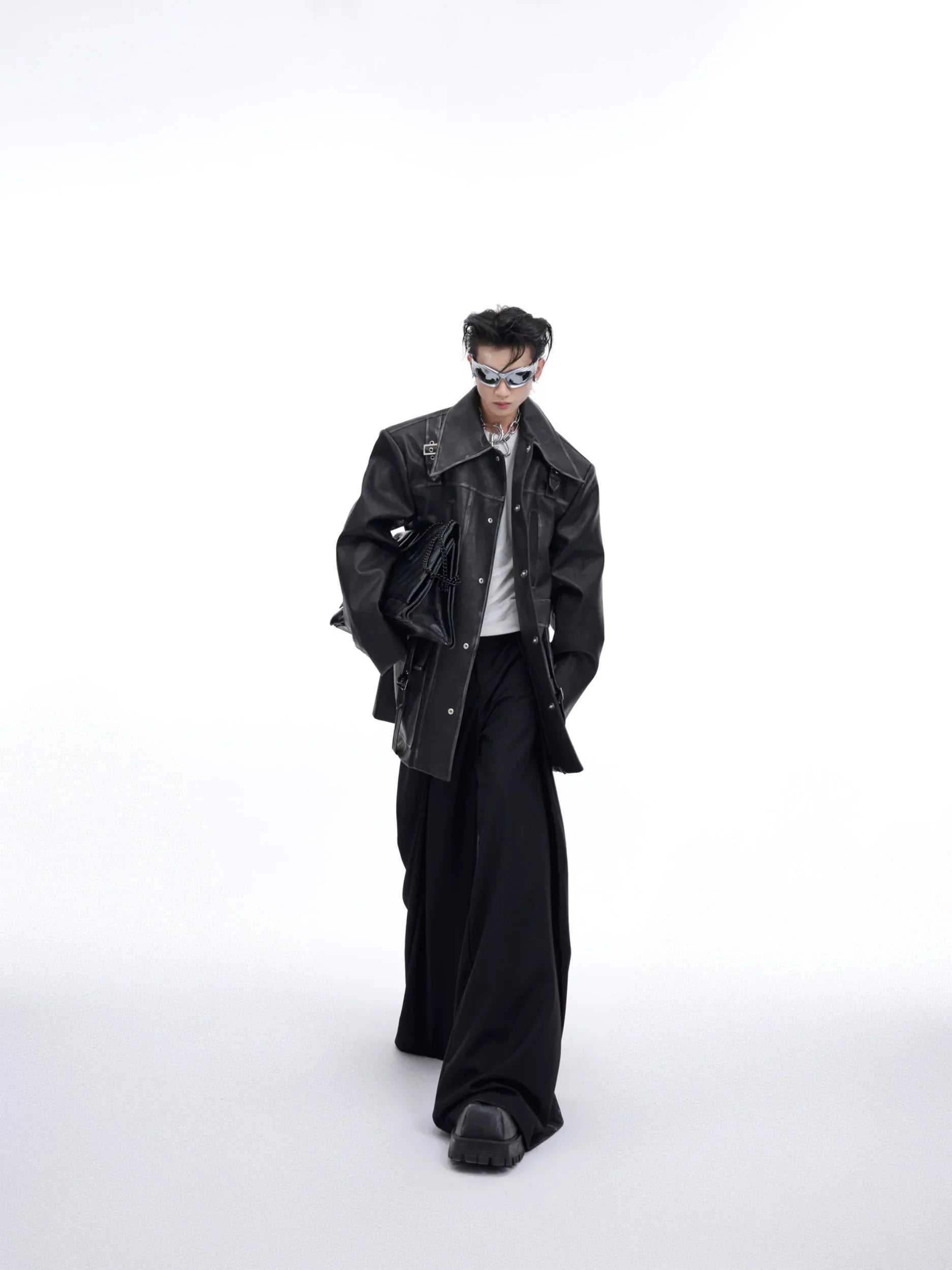Oversize PU Leather Jacket