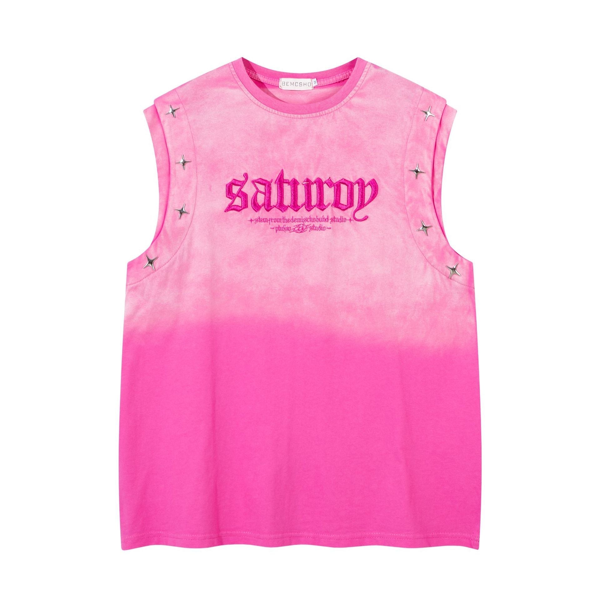 Gradient Star Studs Tank Top