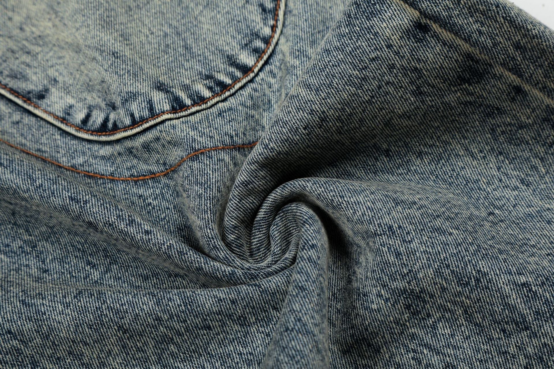 Deconstruction Patchwork Wide Leg Denim Jeans