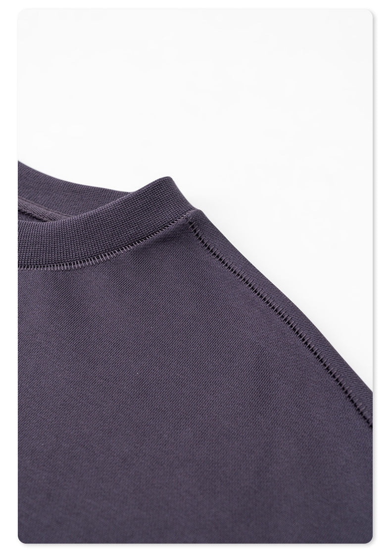 Oversize Heavyweight Basic Round Neck Sweatshirt