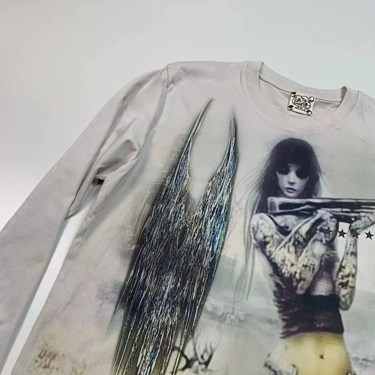 Japanese Anime Print Long Sleeve T-Shirt