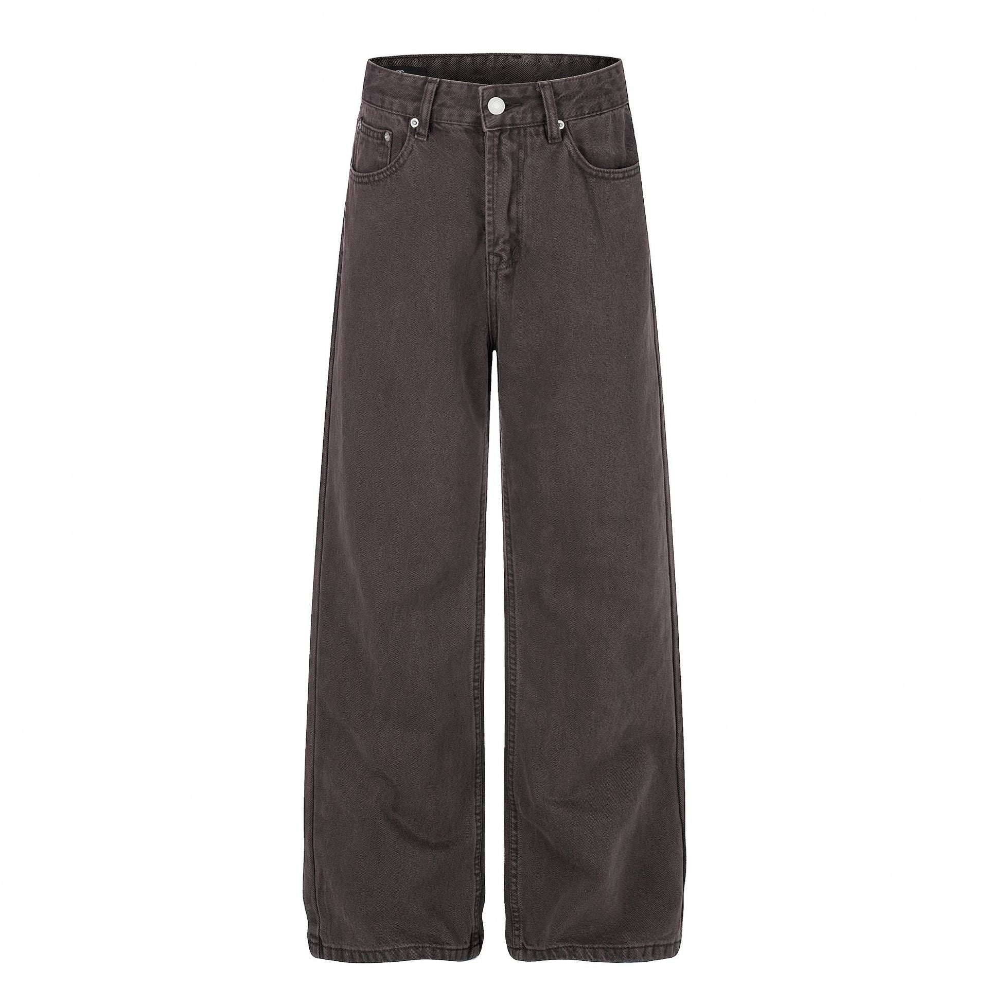 Washed Fade Wide Leg Denim Jeans