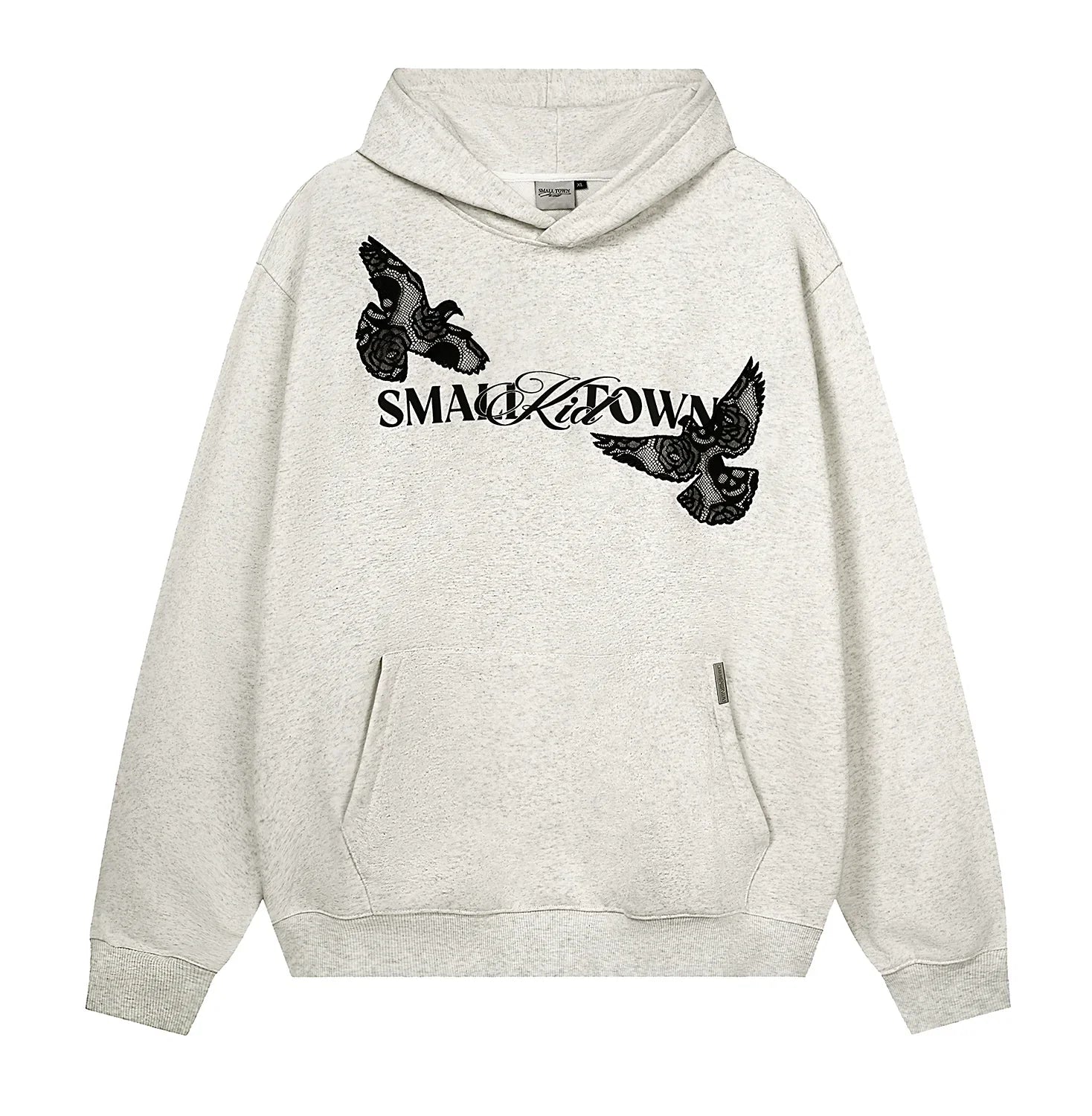 Felpa con cappuccio grafica Lace Dove