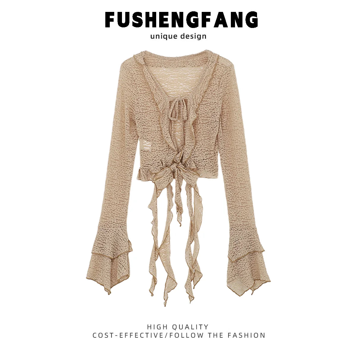 Hanfu-Inspired Cardigan & Suspender Dress Set