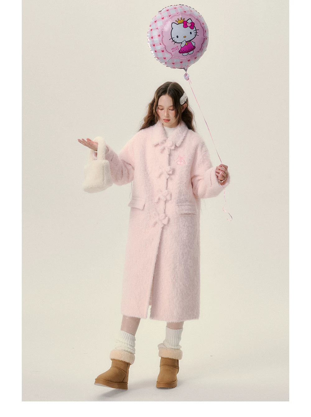 Mid-Length Thick Fake Fur Coat