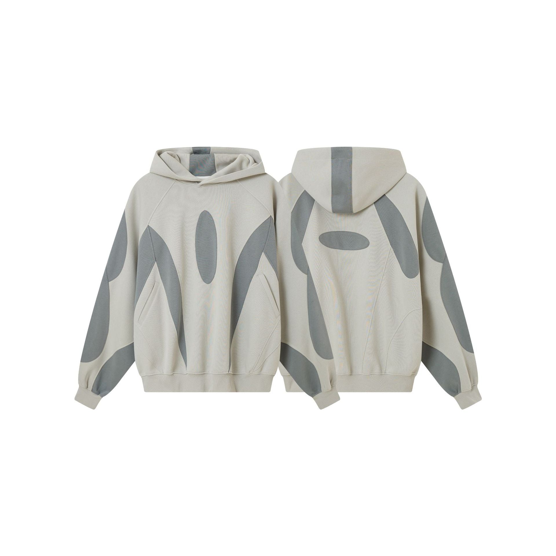 Panel Raglan Design Hoodie