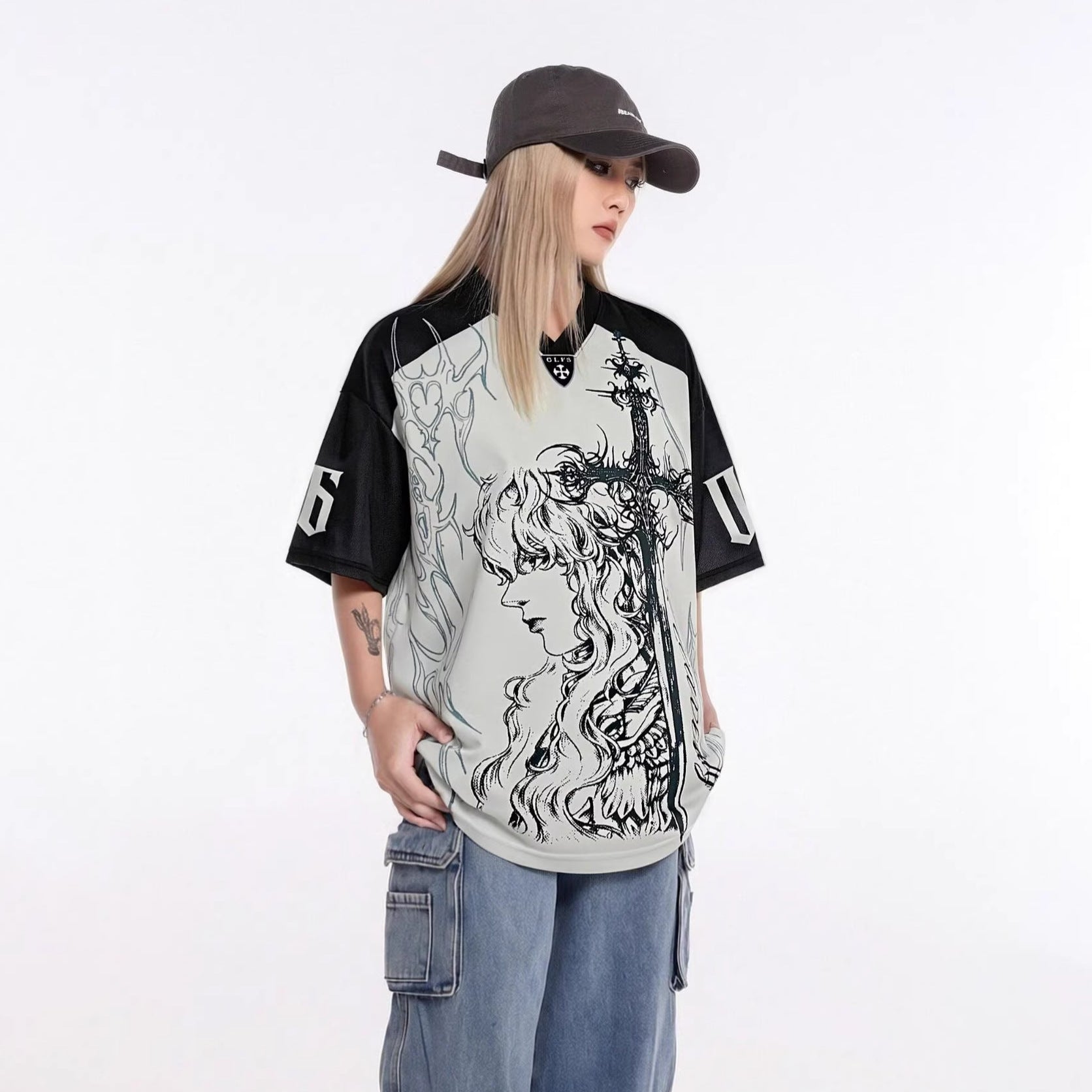 Illustration Print Short Sleeve T-Shirt