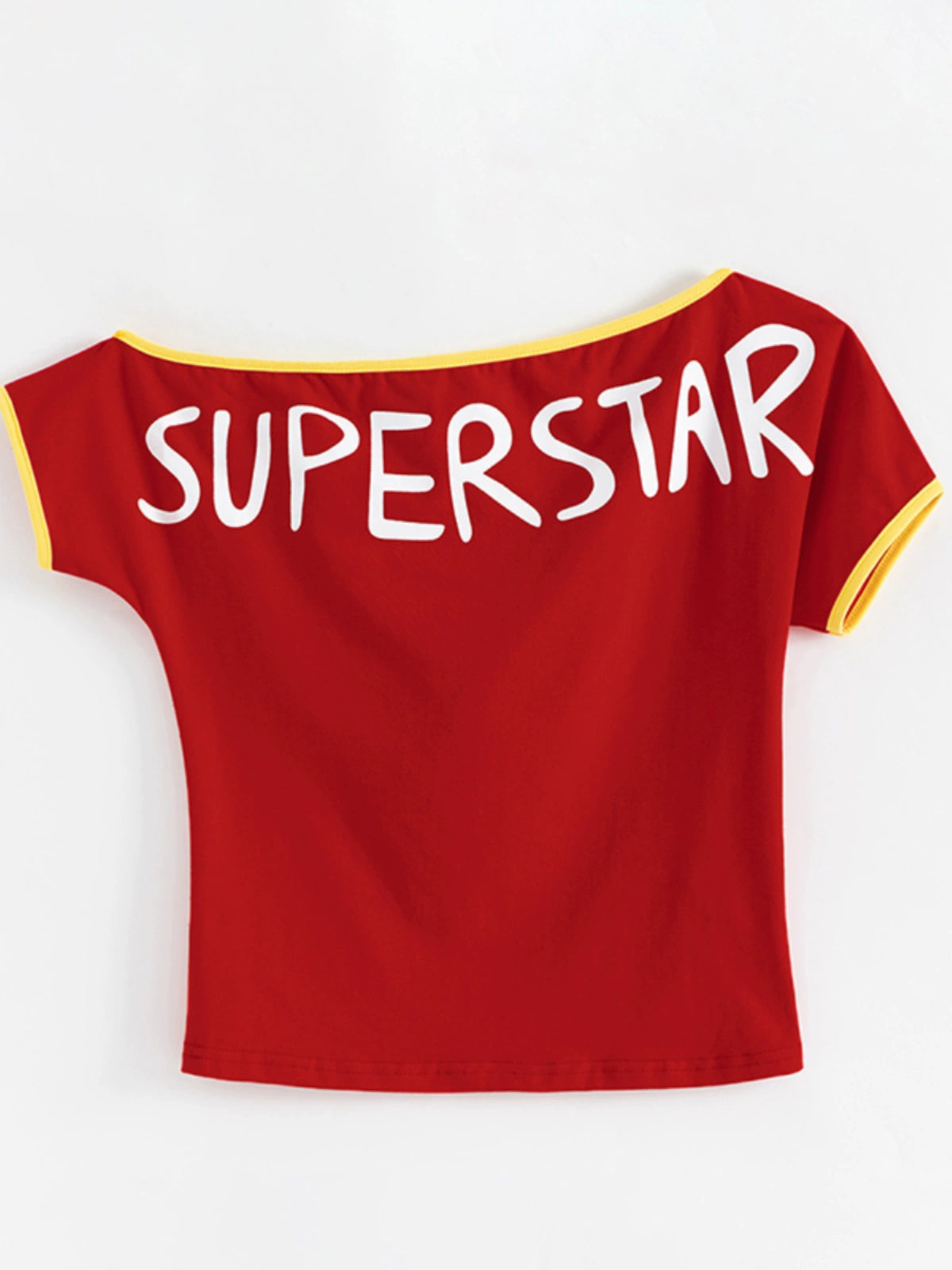 Rotes Superstar Crop-Top