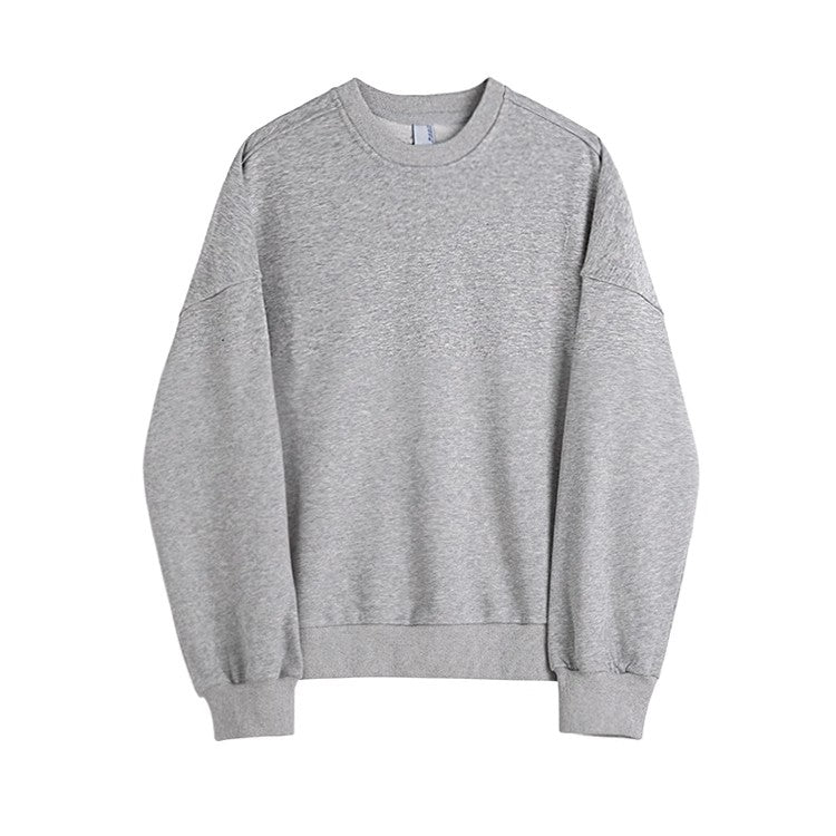 Oversize Round Neck Pullover Sweatshirt
