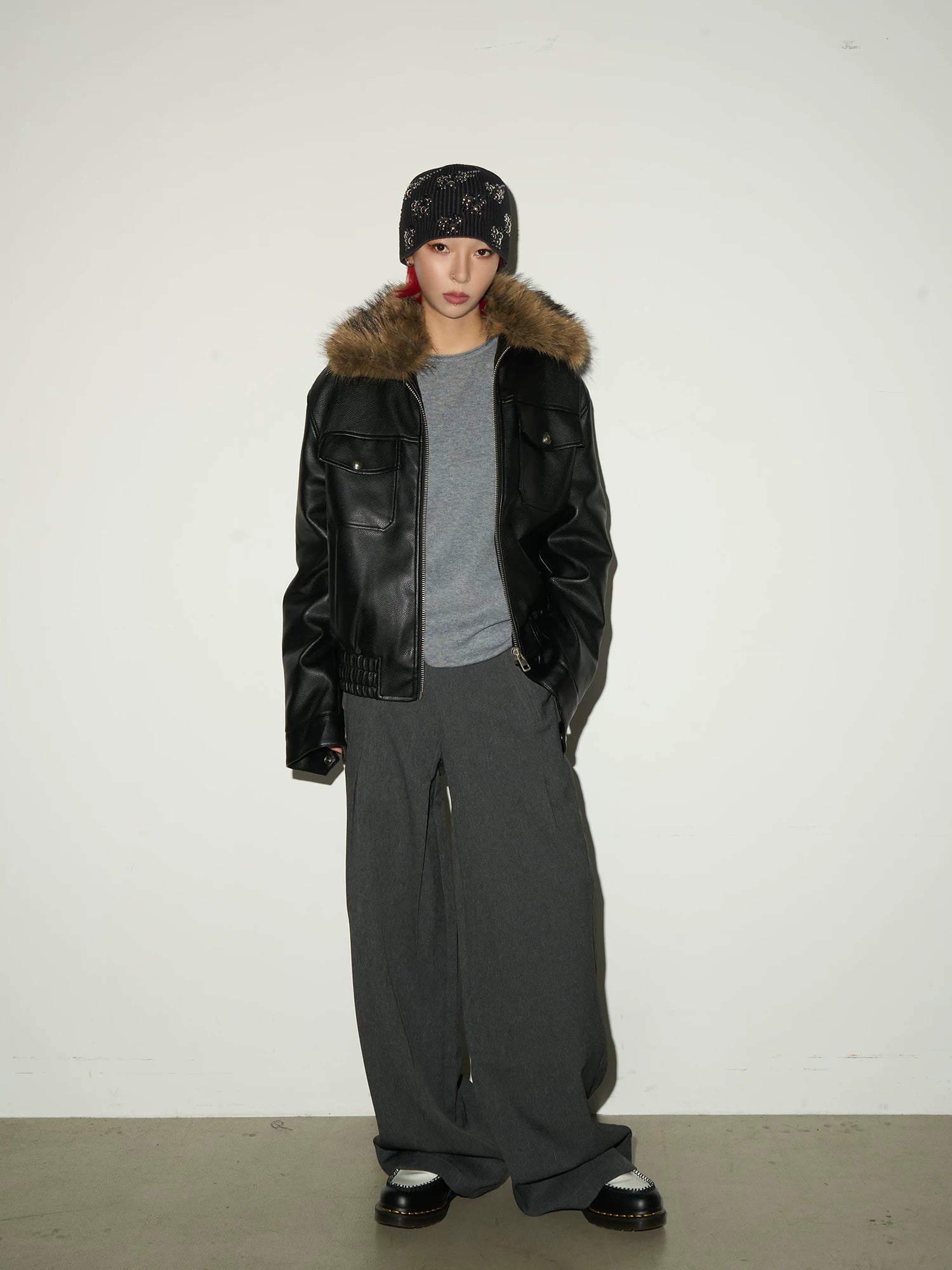 Pleats Wide Leg Pants