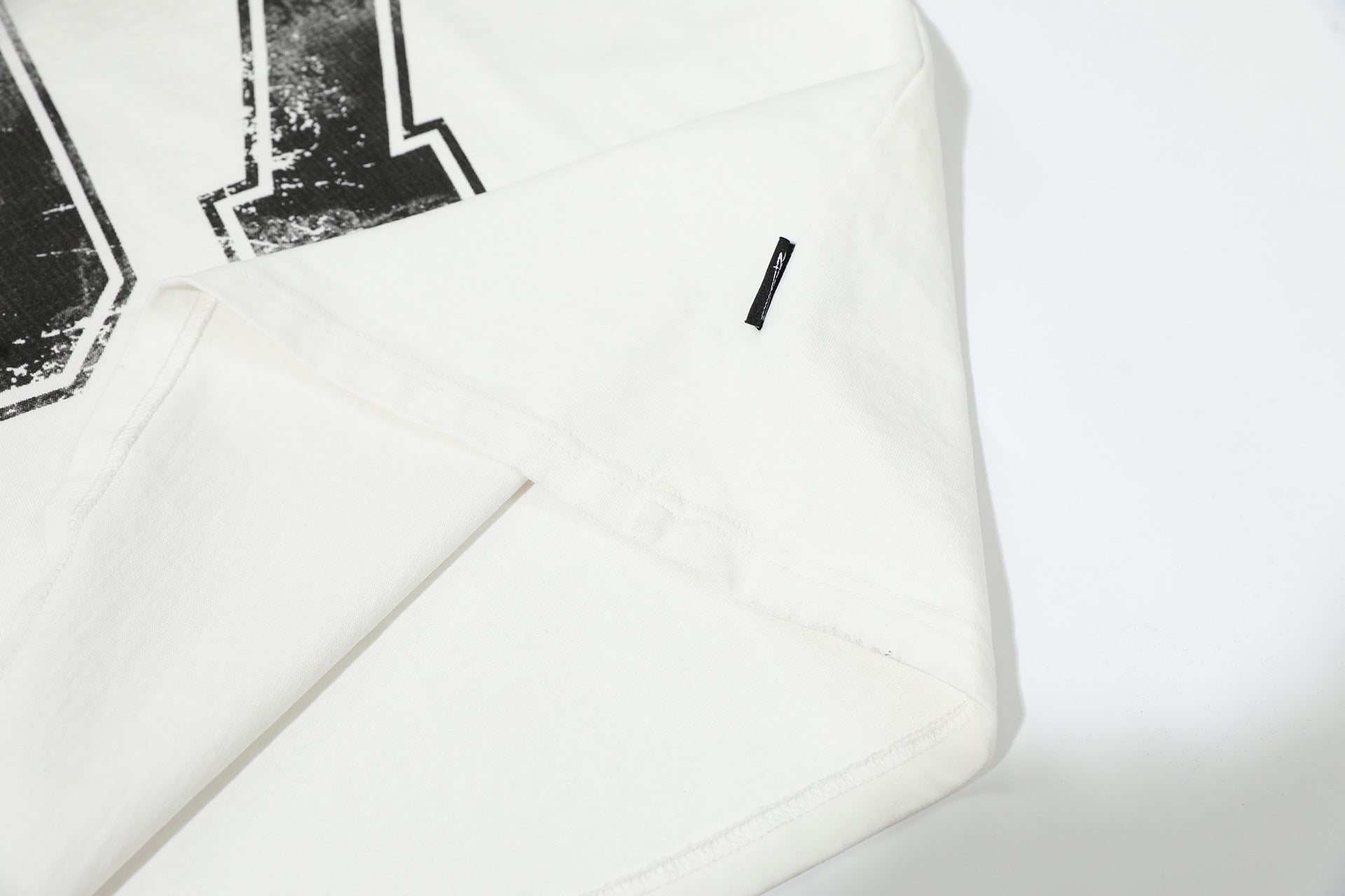 Washed Number Print Short Sleeve T-Shirt