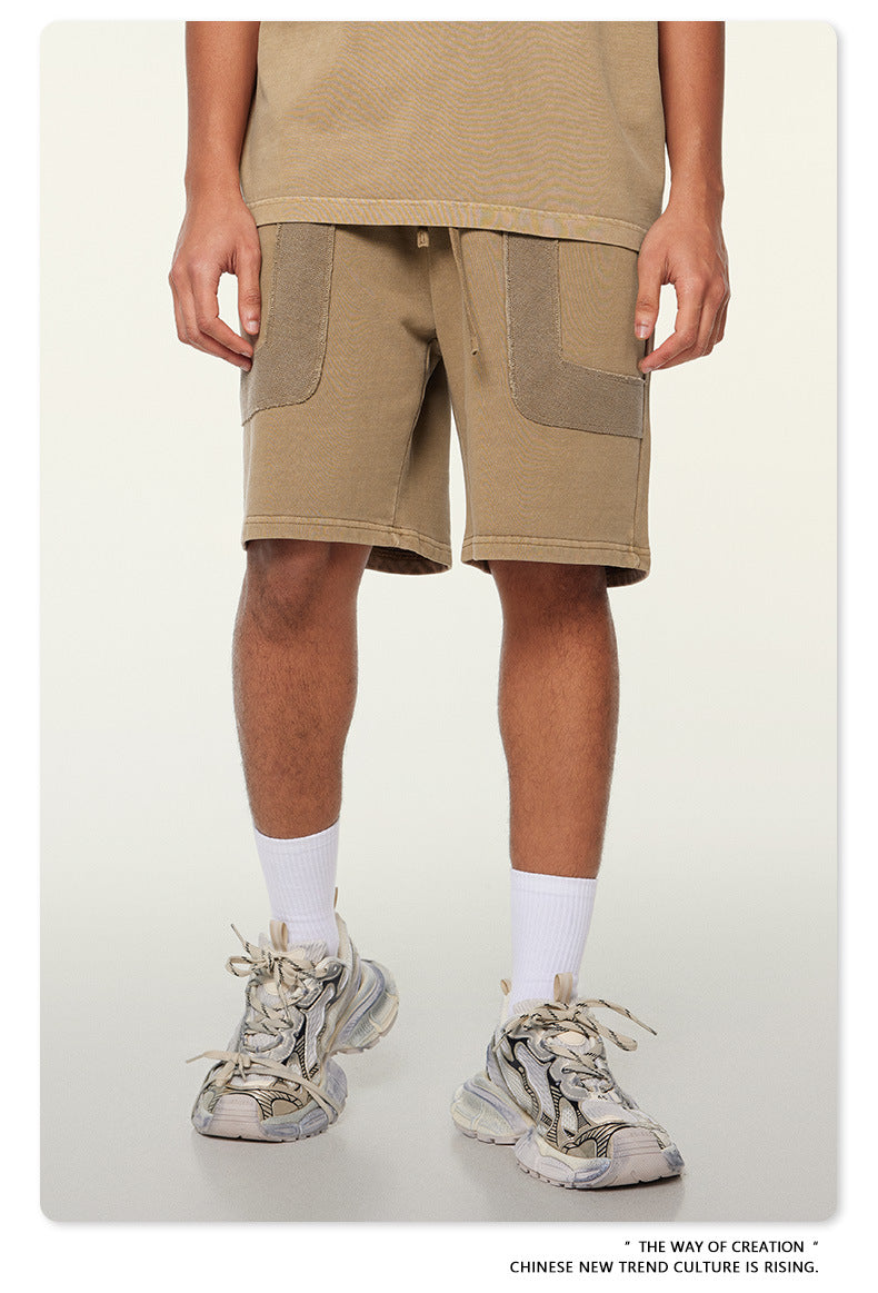 Washed Heavyweight Short Sleeve T-Shirt & Short Sweatpants Setup