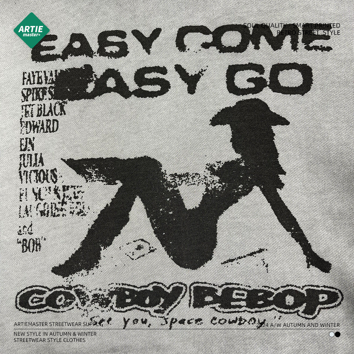 Oversize Print Hoodie