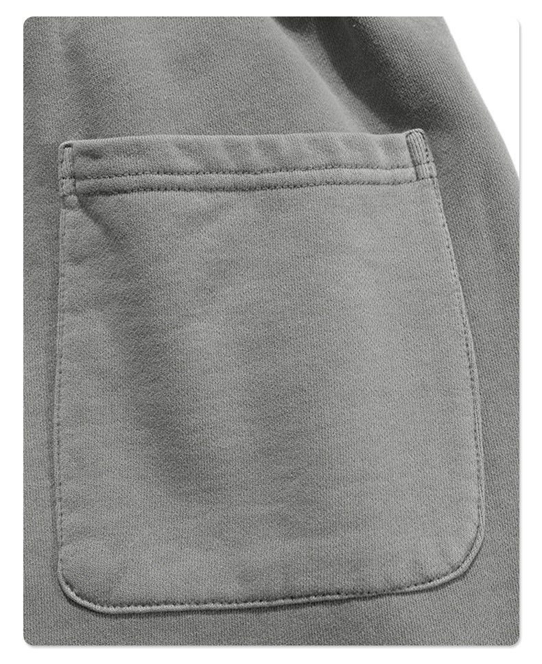 Washed Vintage Raw Edge Short Sweatpants