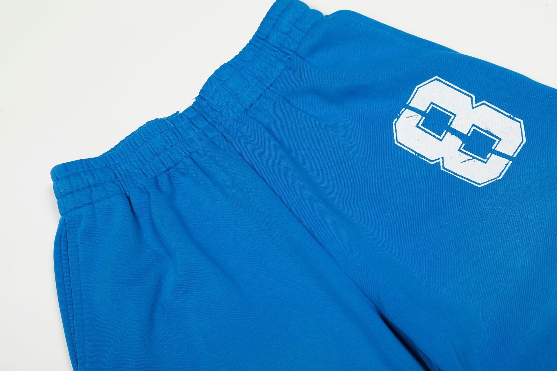 Letter Print Deconstruction Wide Leg Barrel Sweatpants