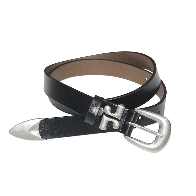 Genuine Leather Damage Irregular Belt